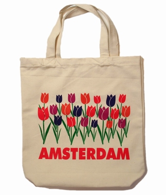 Canvas Draagtas Tulpen Amsterdam